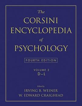 Hardcover The Corsini Encyclopedia of Psychology, Volume 2 Book