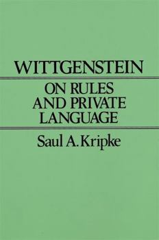 Paperback Wittgenstein on Rules and Private Language: An Elementary Exposition Book