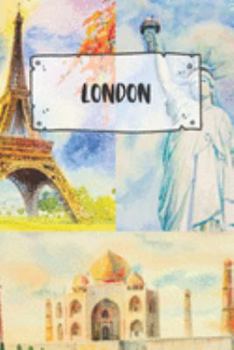 London: Ruled Travel Diary Notebook or Journey  Journal - Lined Trip Pocketbook for Men and Women with Lines