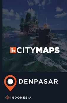 Paperback City Maps Denpasar Indonesia Book