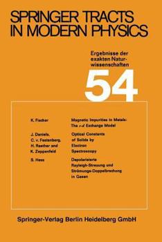 Paperback Springer Tracts in Modern Physics: Ergebnisse Der Exakten Naturwissenschaften [German] Book