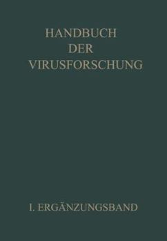 Paperback Handbuch Der Virusforschung: I. Ergänzungsband [German] Book