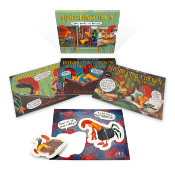 Paperback Interrupting Chicken: Three Books for Bedtime: (Box Set of Three Playful Picture Books with Two Press-Out Characters for Interactive Reading Fun for K Book