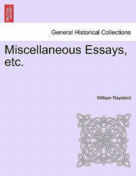 Paperback Miscellaneous Essays, Etc. Book