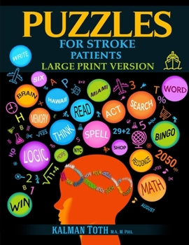 Paperback Puzzles for Stroke Patients: Large Print Version Book