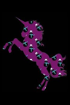 Paperback Purple Snowman Unicorns: Blood Sugar Tracker Book