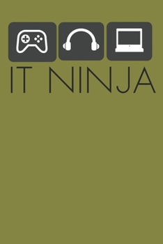 Paperback IT Ninja: Notebook For Tech Enthusiasts 6" x 9" 120 Page Journal College Ruled Lined Writing Paper Book