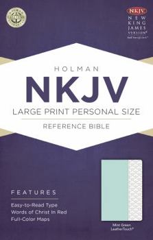Imitation Leather Large Print Personal Size Reference Bible-NKJV [Large Print] Book