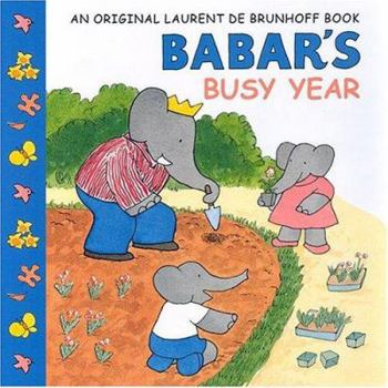 Hardcover Babar's Busy Year Book
