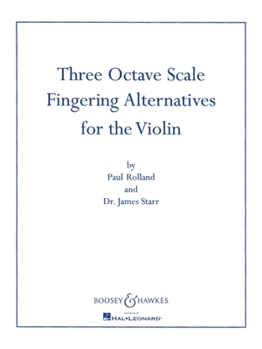 Paperback Three Octave Scale Fingering Alternatives for the Violin Book
