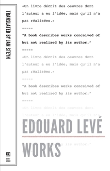 Paperback Edouard Leve: Works Book