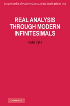 Hardcover Real Analysis Through Modern Infinitesimals Book