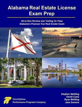 Paperback Alabama Real Estate License Exam Prep: All-in-One Review and Testing to Pass Alabama's Pearson Vue Real Estate Exam Book