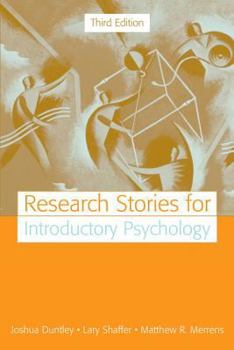 Paperback Research Stories for Introductory Psychology Book