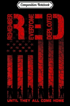 Paperback Composition Notebook: Red Friday Military Veteran Journal/Notebook Blank Lined Ruled 6x9 100 Pages Book