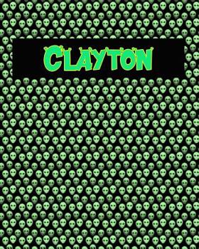 120 Page Handwriting Practice Book with Green Alien Cover Clayton: Primary Grades Handwriting Book