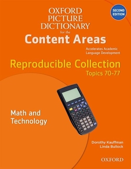Paperback Oxford Picture Dictionary for the Content Areas Reproducible: Math and Technology Book
