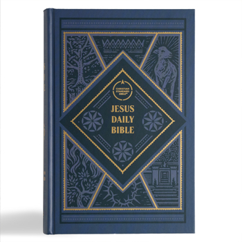 Hardcover CSB Jesus Daily Bible, Hardcover: Guided Readings Showing Christ Throughout Scripture Book