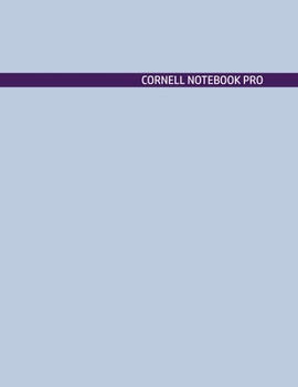 Paperback Cornell Notebook Pro: Large Note Taking System For School And University. College Ruled Pretty Light Notes. Grey Silver Purple Cover - Trend Book