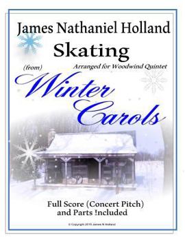 Paperback Skating from Winter Carols: Arranged for Woodwind Quintet Book