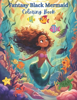 Paperback Black Mermaid Coloring Book