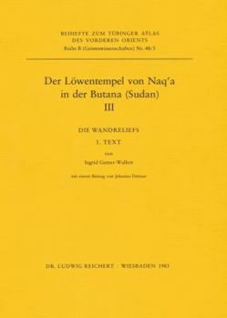 Tavo B 48/3 : III die Wandreliefs 1. Text; 2. Tafeln