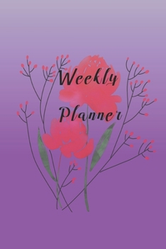 Paperback Weekly Planner: Pretty planner to write your schedule for the week, with blank calendar to fill in. Book