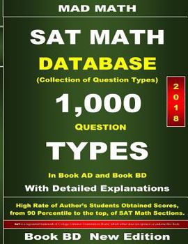 Paperback 2018 SAT Math Database Book BD Book