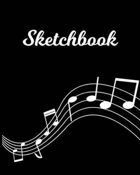 Paperback Sketchbook: Sheet Music Note Manuscript Notebook Paper - Personalized Custom First Name Initial S - Musician Composer Instrument C Book