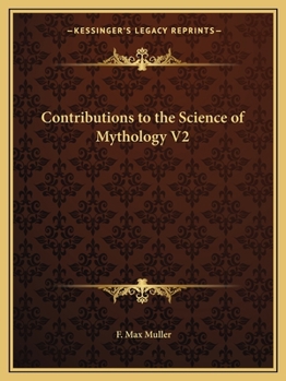 Paperback Contributions to the Science of Mythology V2 Book
