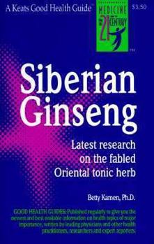 Paperback Siberian Ginseng: Good Health Guide Book