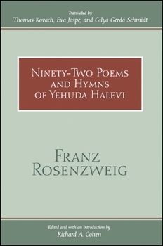 Paperback Ninety-Two Poems and Hymns of Yehuda Halevi Book