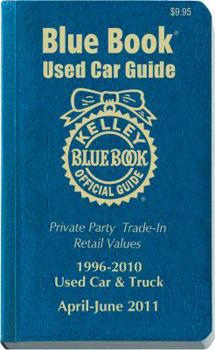 Paperback Kelley Blue Book Used Car Guide 1996-2010 Models: Consumer Edition: April-June Book