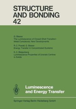 Paperback Luminescence and Energy Transfer Book