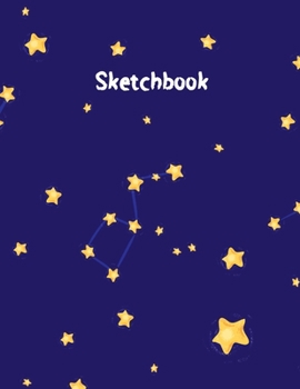 Paperback Sketchbook: Space Theme for Astronomy and Sci-Fi Fans Age 3 To 8 Drawing Notebook for Sketching and Illustrating Book