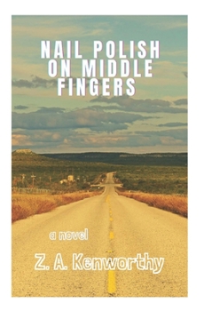 Paperback Nail Polish on Middle Fingers Book
