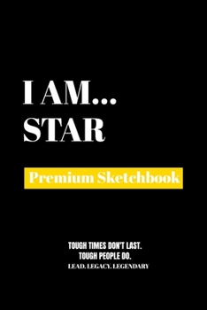 Paperback I Am Star: Premium Blank Sketchbook Book