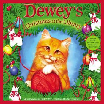 Hardcover Dewey's Christmas at the Library Book