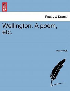 Paperback Wellington. A poem, etc. Book