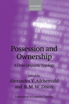Hardcover Possession and Ownership: A Cross-Linguistic Typology Book