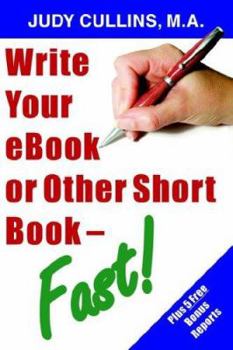 Paperback Write Your eBook or Other Short Book - Fast! Book