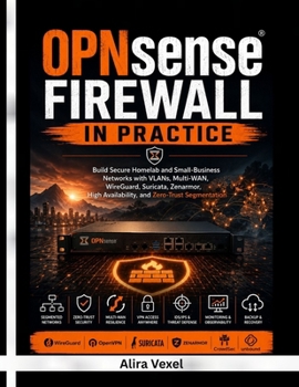 OPNsense Firewall in Practice: Build Secure Homelab and Small-Business Networks with VLANs, Multi-WAN, WireGuard, Suricata, Zenarmor, High Availability, and Zero-Trust Segmentation
