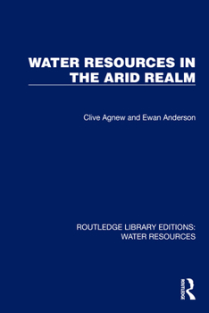 Hardcover Water Resources in the Arid Realm Book