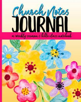 Paperback Church Notes Journal: A Weekly Sermon and Bible Class Notebook for Women Book