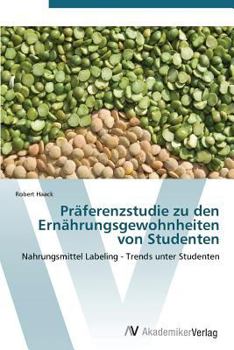 Paperback Praferenzstudie Zu Den Ernahrungsgewohnheiten Von Studenten [German] Book