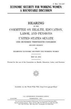 Economic security for working women :a roundtable discussion