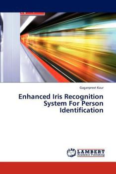 Paperback Enhanced Iris Recognition System For Person Identification Book