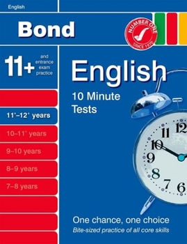 Paperback Bond 10 Minute Tests English 11-12+ years Book