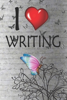 Paperback I Love Writing: Notebook For Writers College Ruled Lined Book