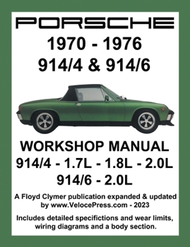 Paperback Porsche 914/4 & 914/6 1970-1976 Workshop Manual Book